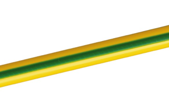 Термозбіжна трубка Ø 5,0/2,5 жовто-зелена