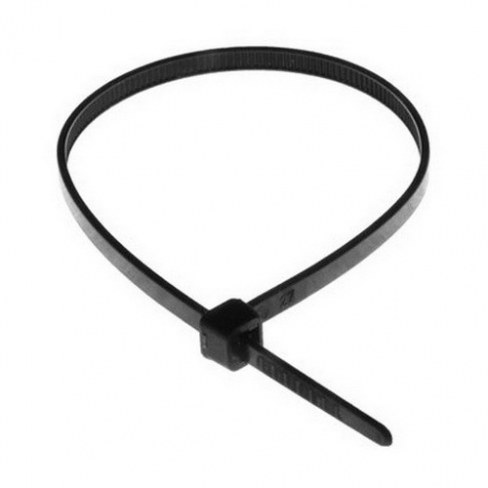Стяжка кабельная 4х250 черная (пач. 100 шт.), полиамид 6.6