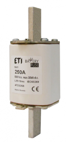 Запобіжник NH-3  Battery  630A 550V DC, 4725266, ETI