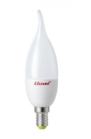 N427-B35-1407 Лампа светодиодная LED CANDLE B35 7W 2700K E14 220V (25/100 шт), Lezard
