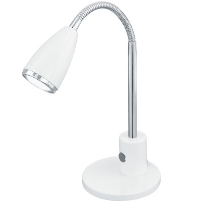 Настольная лампа/1 2,5W GU10 LED белый/хром  