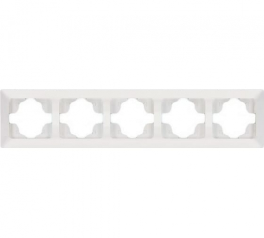 Рамка 5-на горизонтальная ARAS Белый, NE-AD, 93-10-19