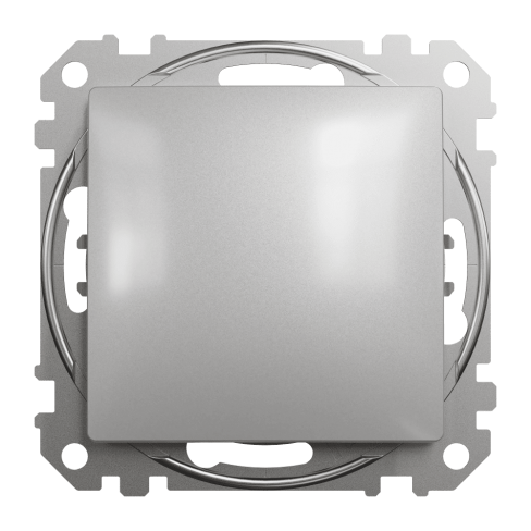 Одноклавишный переключатель Алюм Sedna Design, Scnaider Electric
