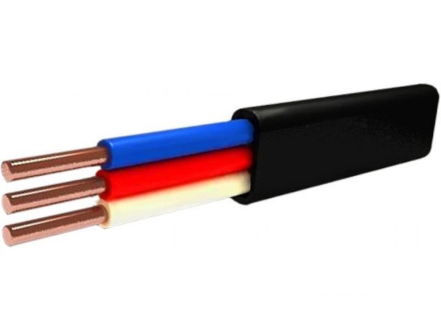Силовий кабель ВВГп 3х4
