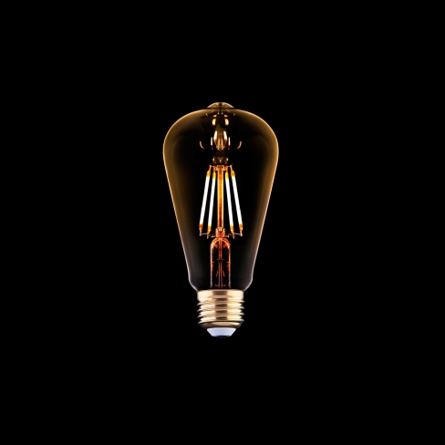 Лампа Nowodvorski BULB VINTAGE LED 4W, 2200K, E27, ANGLE 360 CN, 9796