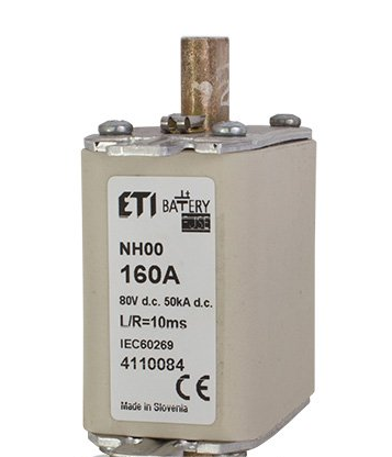 Предохранитель NH-00  Battery  63A 80V DC, 4110080, ETI