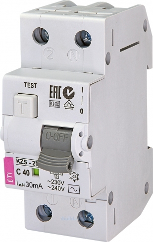 Автоматичний диференціальний вимикач KZS-2M C 32/0,03 тип A (10kA) 2173227 ETI