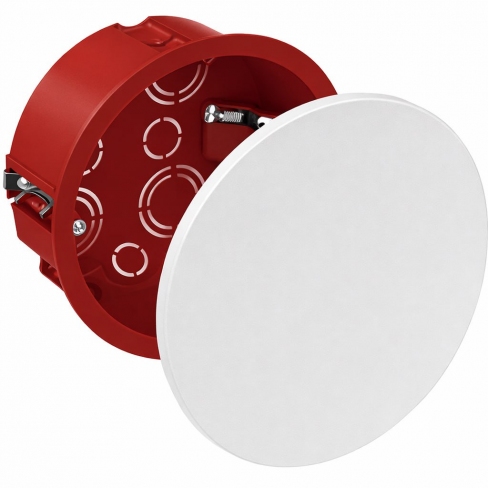 Коробка распределительная для гипсокартона, круглая д.80х45 мм, негорючая, UEA