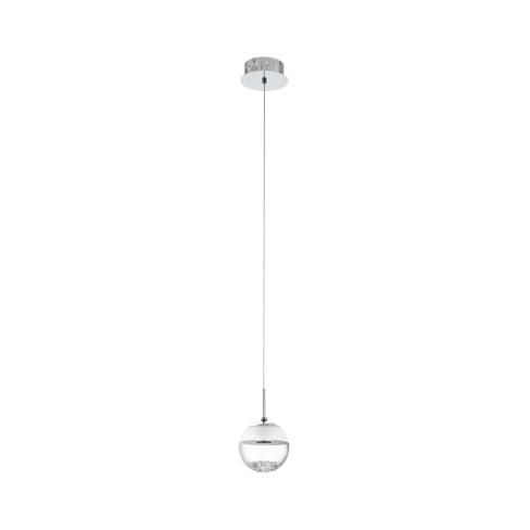 Светильник подвес/1 5W LED хром/прозрачный 