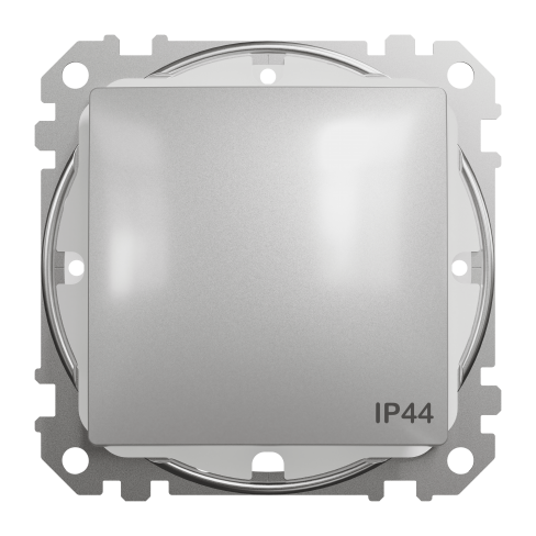 Одноклавішний перемикач IP44 Алюміній Sedna Design Schneider Electric SDD213106