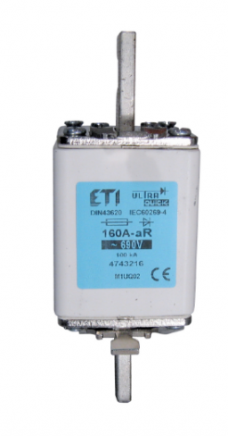 Запобіжник  M2UQ02/250A/690V aR (200 kA), 4744219, ETI
