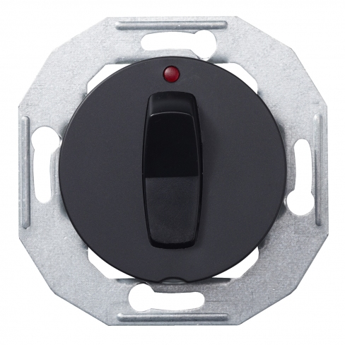 Кнопочный переключатель с подсветкой RENOVA черный