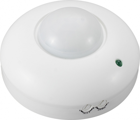 Датчик движения инфракрасный потолочный e.sensor.pir.07.white(белый), 360°, IP20