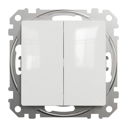 Двухклавишный выключатель Белый Sedna Design Schneider Electric SDD111105