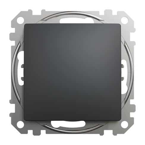 Одноклавишный выключатель, Черный, Sedna Design&Elements,SDD114101 Schneider Electric
