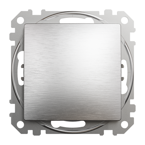 Одноклавишный выключатель, матовый алюминий, Sedna Design&Elements,SDD170101 Schneider Electric