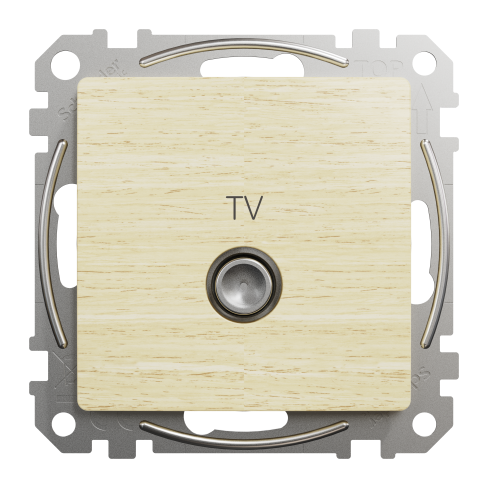 TV-розетка, Sedna Design & Elements, Береза - имитация дерева, SDD180471 Schneider Electric