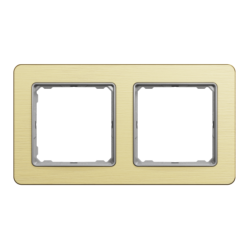 Рамка 2-постовая матовое золото Sedna Elements Schneider Electric SDD371802