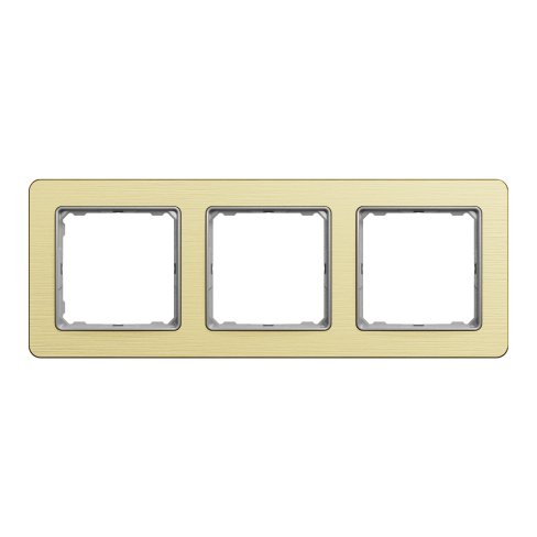 Рамка 3-постовая матовое золото Sedna Elements Schneider Electric SDD371803