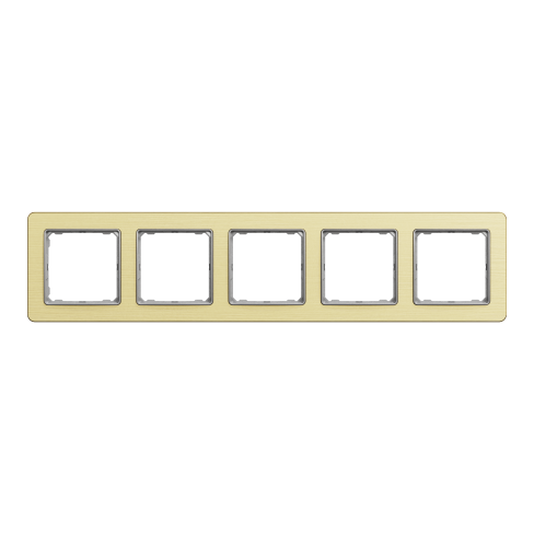 Рамка 5-постовая матовое золото Sedna Elements Schneider Electric SDD371805