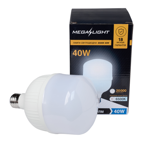Светодиодная лампа T100 40W 6500K E27 165-265V MEGALIGHT