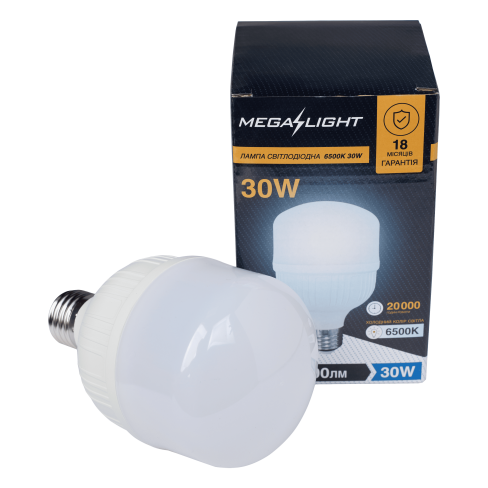 T80 30W 6500K E27 165-265V MEGALIGHT LED LAMP