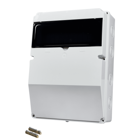 Монтажный набор, 13 модулей и 4 силовые розетки, 380x280x130, IP54, UEA