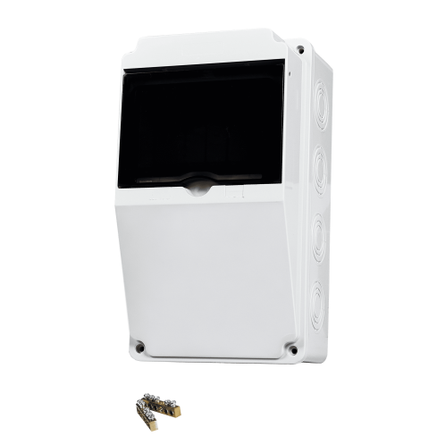 Монтажный набор 6 модулей и 1 силовая розетка, 260x150x120, IP54, UEA