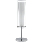 Настольная лампа/1 Е27 хром/прозрачный белый 