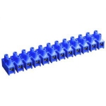 Зажим винтовой ЗВИ-10 н/г 2,5-6  мм² 12  пар IEK синие (полистирол)