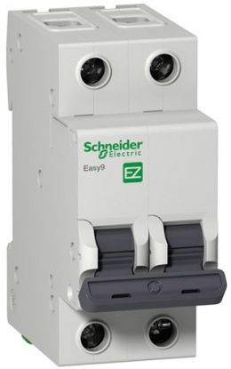 Автоматический выключатель Easy9 2p 16A, х-ка C, 4.5кА Schneider Electric, EZ9F34216