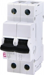Автоматический выключатель ETIMAT S4 2p C 6A (4,5 kA), ETI