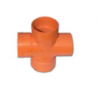 Хрестоподібне з'єднання під 90° для дренажних труб, д.110мм 022110, DKC