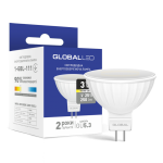 Декоративная лампа LED лампа GLOBAL MR16 3W мягкий свет 220V GU5.3 (1-GBL-111) (NEW)