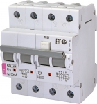 Дифференциальный автоматический выключатель KZS-4M 3p+N C 16/0,03 тип AC (6kA) 2174024 ETI