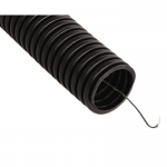 Труба гофрированная номинальный диаметр 36 мм, V2, D 36,3/42,5мм (вн/нар), полиамид 6, цвет чёрный, с протяжкой (бухта 15 м), DKC, PA613643F2