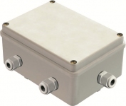 Коробка КМ41331 розпаювальна для о/п 150х110х85 мм IP55 (RAL7035, гермовводи PG11 5 шт)