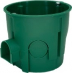 Коробка установочная, для сплошных стен (бетон), углубленная, круглая д.65х60 мм, негорючая, UEA