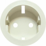 Лицьова панель для розетки 2К+З німецького стандарту з гвинтовими затискачами, колір білий, Legrand Celiane