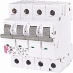 Автоматичний вимикач ETIMAT 6 3p+N C 16А (6 kA), ETI (Словенія) 2146516