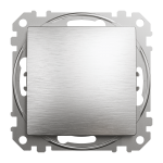 Одноклавішний вимикач, Матовий алюміній, Sedna Design&Elements,SDD170101 Schneider Electric
