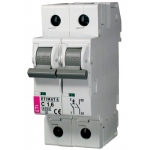 Автоматический выключатель ETIMAT 6 1p+N C 1,6А (6 kA), ETI (Словения) 2142507