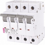 Автоматичний вимикач ETIMAT 6 3p+N C 10А (6 kA), ETI (Словенія) 2146514