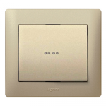 Кнопка для вимикача одноклавішного Legrand Galea Life з підсвічуванням 771234 (чорна бронза)