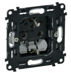 Механизм розетки 2К+З, 16А, немецкий ст. без шторок, Legrand, Valena Life