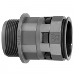 Муфта труба-коробка DN36мм, M50х1,5, поліамід, чорний колір, DKC