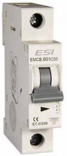 Автоматический выключатель EMCB 1р, 16А, х-ка С, 6кА ESI