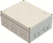 Коробка КМ41272 распаечная для о/п 240х195х90 мм IP55 (RAL7035, кабельные вводы 5 шт)