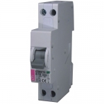 Автоматический выключатель ETIMAT 6 1p+N (1модуль) B 10А, ETI (Словения) 2191102