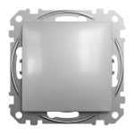 Одноклавішний перемикач Алюміній Sedna Design Schneider Electric SDD113106